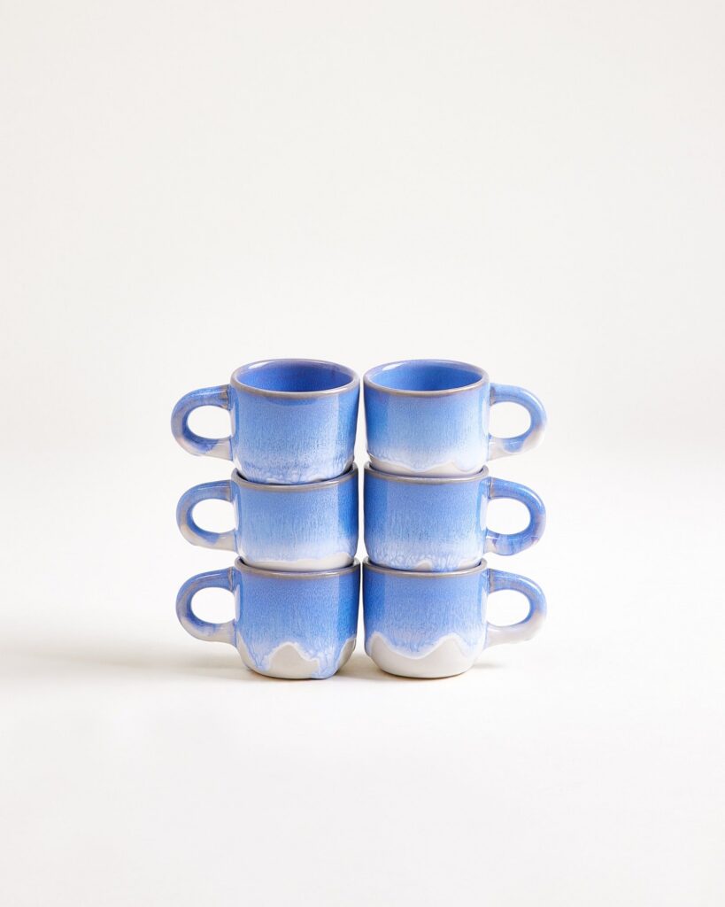 Everyday Cornflower Espresso Cup Set of Six