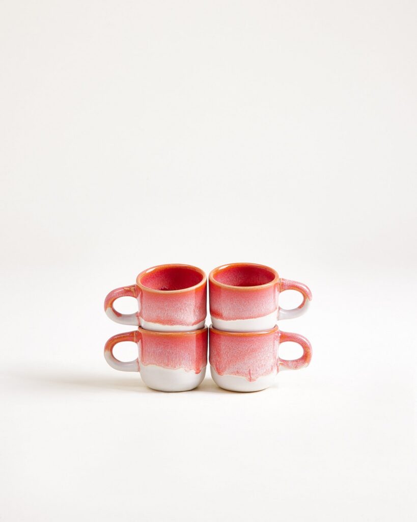 Everyday Smooth Pink Espresso Cup Set of Four