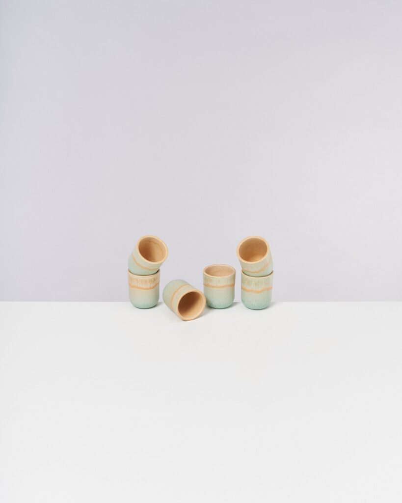 Everyday Apricot Mint Espresso Cup Set of Six