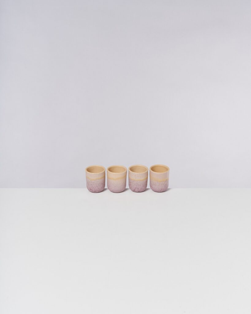 Everyday Apricot Flieder Espresso Cup Set of Four